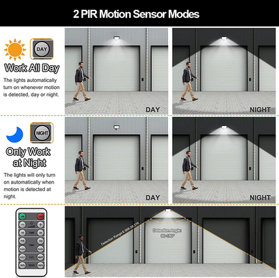 Moving PIR Sensor LED Security Floodlight with Wireless Remote 30 50 100 150 Watts