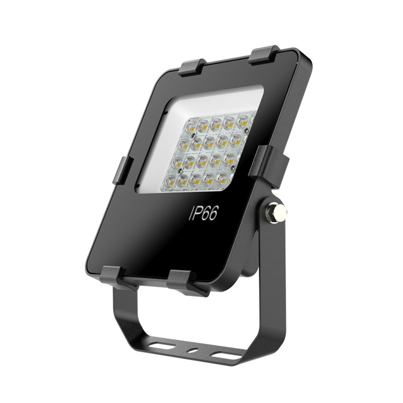 IP66 3000k 4000k 6500k 30 Watt LED Flood Lights Black Aluminum 6KV Surge Protection