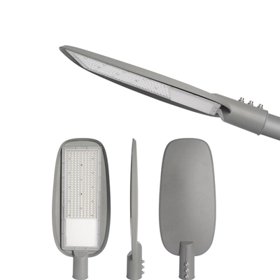 DOB Zewnętrzne oświetlenie uliczne LED IP65 200W Szare aluminium na parking