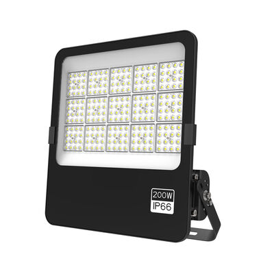 Zewnętrzne aluminiowe oświetlenie powodziowe LED 200W z czarną obudową