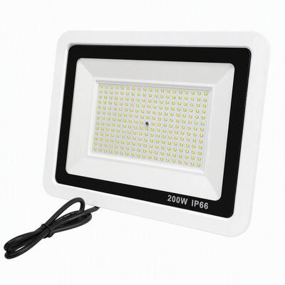 Oświetlenie LED o mocy 200 W z białą obudową
